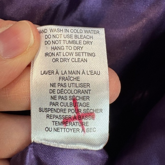 Liberty art fabrics Purple abstract floral silk Dress - Picture 12 of 12